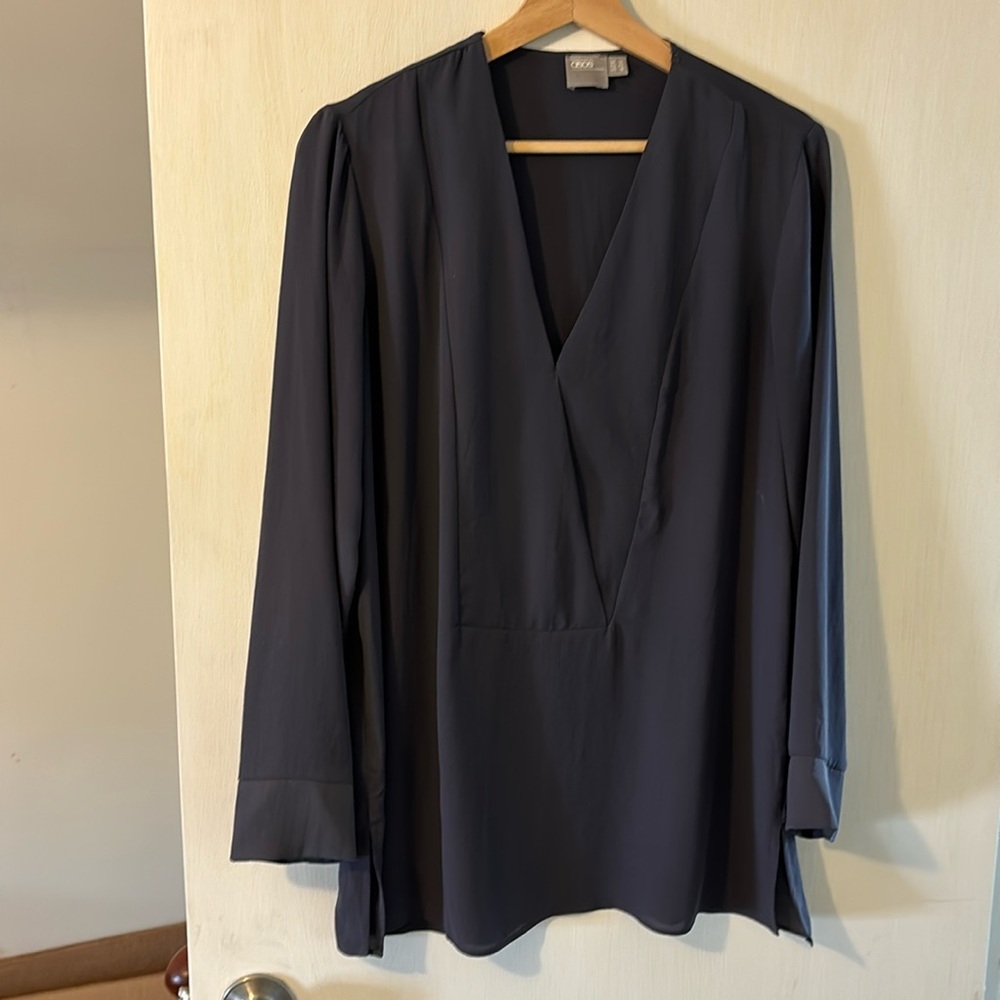 ASOS gray/blue blouse NWOT